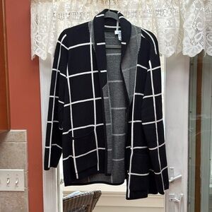 Denim & Company black and white Cardigan